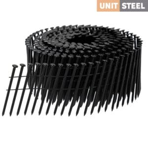 UnitSteel 15º Ringnagels 2,1X38mm Geringd /RVS/Bolkop/Zwart 3.500 stuks
