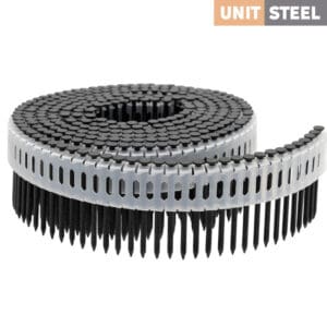 UnitSteel 0º Spoelnagels 2,5x50MM HDG/BLACK 1.950 stuks
