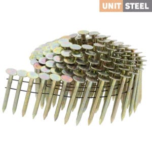 UnitSteel 15° Asfaltnagels 38mm Hotdip Geringd/Gegalvaniseerd 7.200 stuks