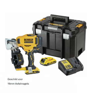 DeWalt DCN45RND2 18V asfaltnagel tacker in t-stak koffer aangepast voor 16mm nagels