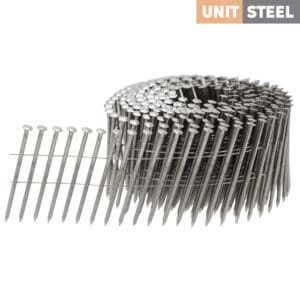 UnitSteel 15º Ringnagels 2,5X65mm Geringd/RVS/Bolkop 7.200 stuks