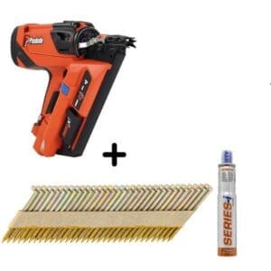 Paslode IM90Xi Impulse schiethamer 50-90mm + 5.000 Stripnagels Rondkop 2,8X50mm gegalv. + Incl. 1X gas